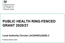 LAC(DHSC)(2020)2: Public health ring-fenced grant 2020/21
